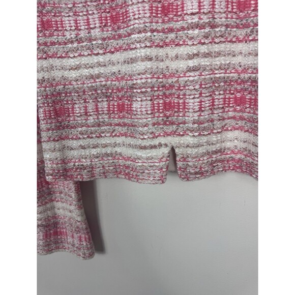 St. John Pink Tweed Jacket Blazer Barbiecore SZ 6 Stretchy - Picture 7 of 8